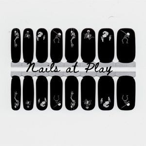 5 for $15 Nail Wraps- Skeletons at Play